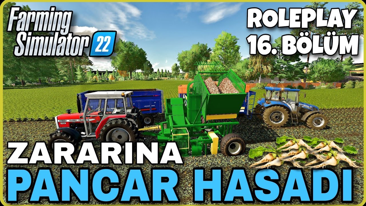 KANTAR SİSTEMİ DENEDİK / ZARARINA PANCAR HASATLADIK / AKSİLİKLER ADETA BİZDEN BİRİ GİBİ #FS22 #RP16