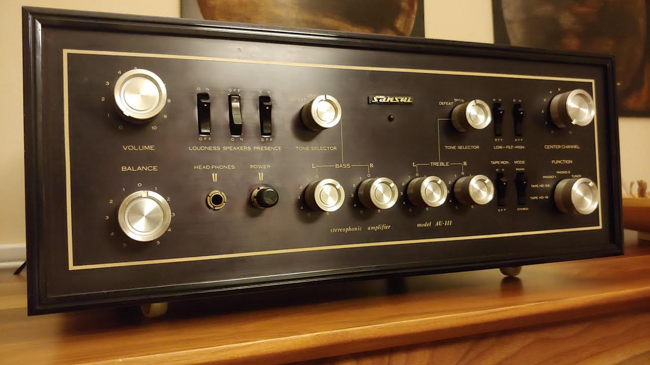 Интегрированный ламповый усилитель Sansui AU-111!