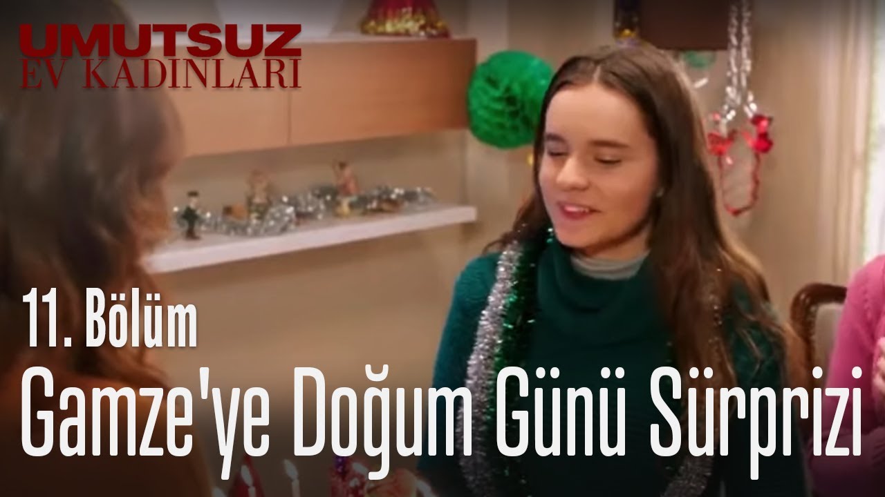 Gamze'ye doğum günü sürprizi - Umutsuz Ev Kadınları 11. Bölüm
