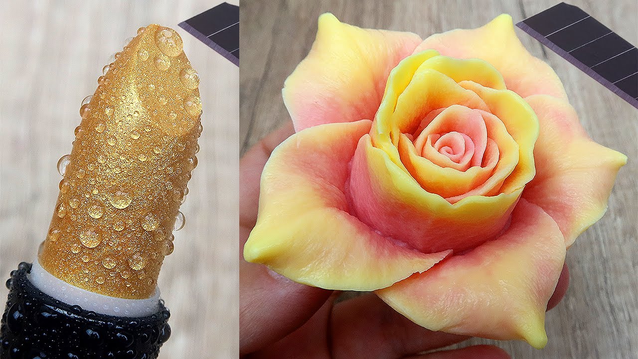Relaxing Soap Carving ASMR. Satisfying Soap and lipstick cutting. Corte de jabón - 227