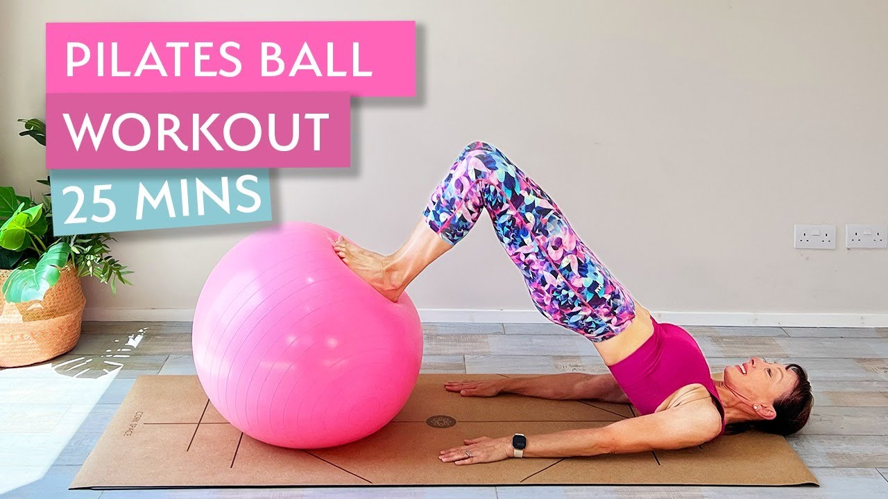 Pilates Workout with a Stability Ball | 25 Minute Full Body Workout