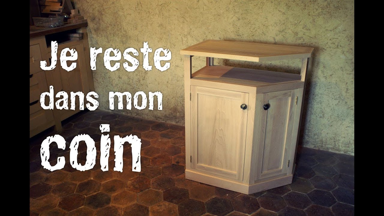 Fabrication d'une encoignure en bois de hêtre