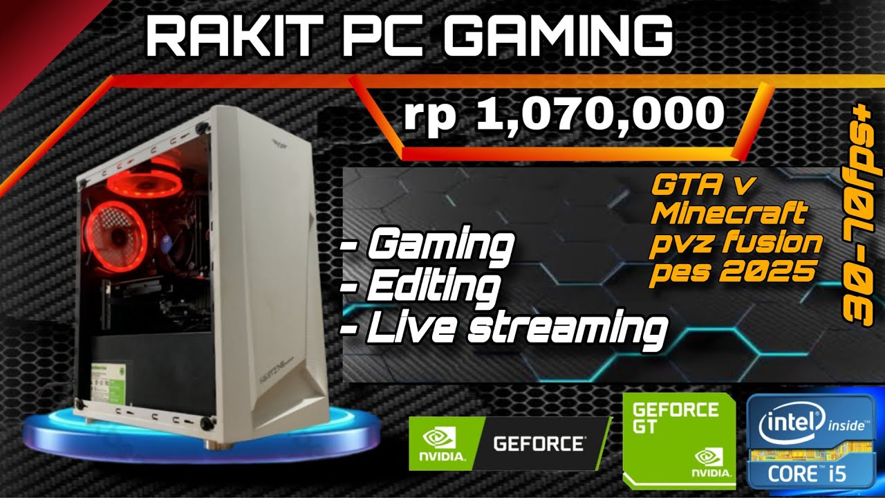 RAKIT PC GAMING KERE HORE!! Bajet 1 Juta PAS Bisa Buat Gaming Dan Live Streaming