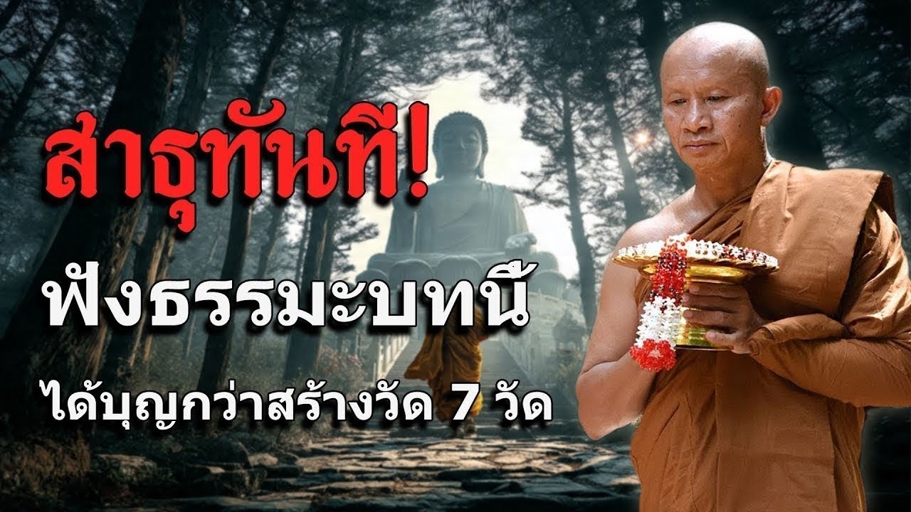 สาธุทันที! ฟังธรรมะบทนี้ ได้บุญกว่าสร้างวัด 7 วัด