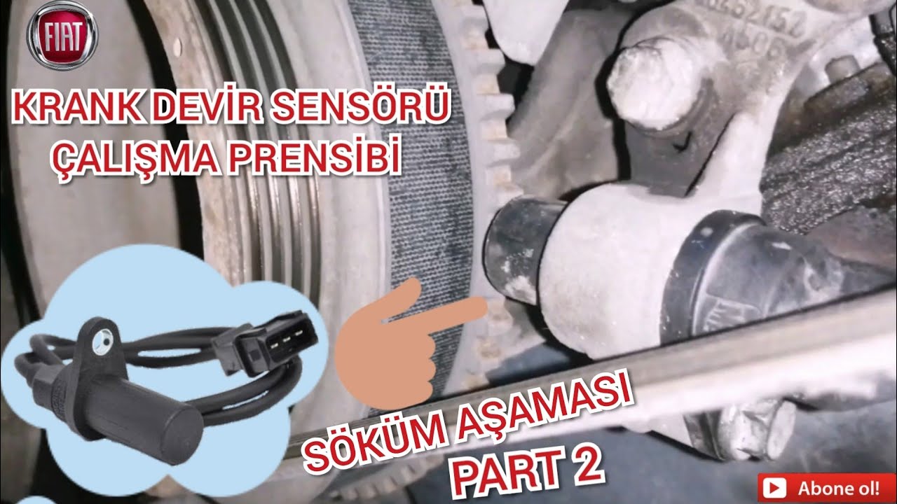 Motor Krank Devir Sensörü Çalışma Prensibi Söküm Aşaması ve Arıza Belirtisi detaylı anlatım #video2
