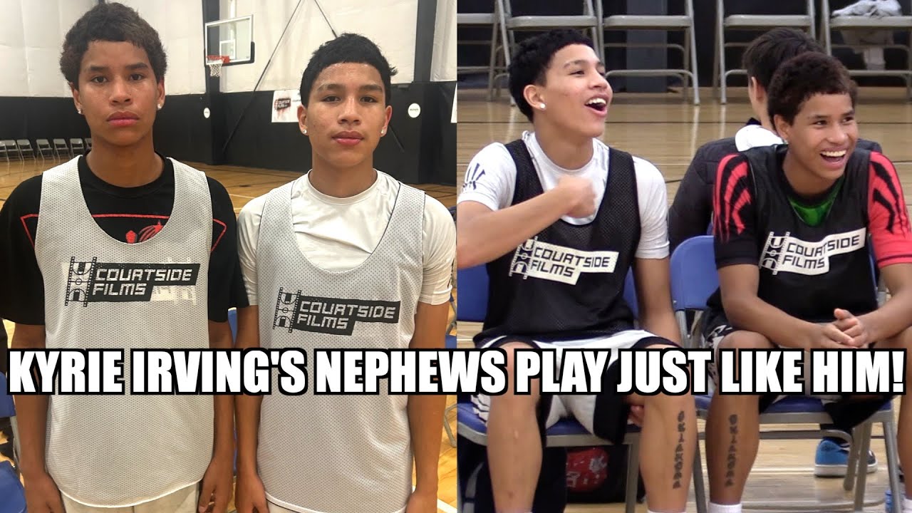 KYRIE IRVING'S NEPHEWS INVADE COURTSIDE CAMP!