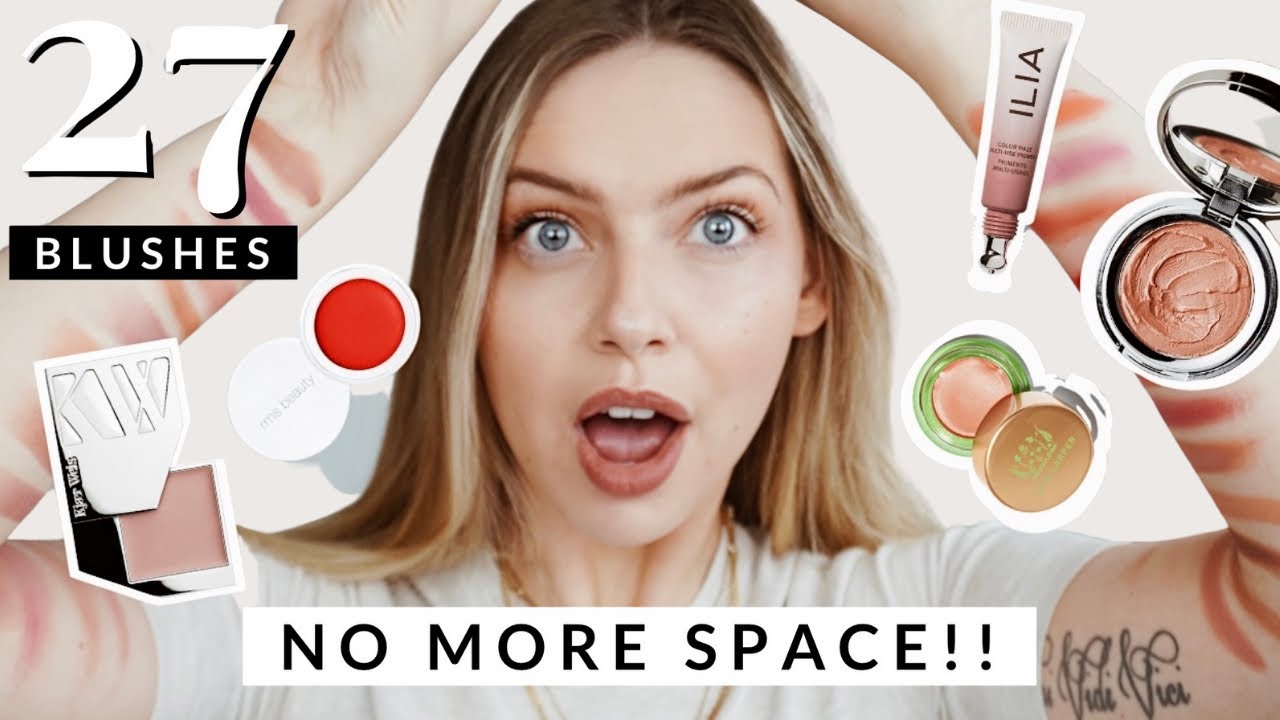 Swatching ALL 27 of My Cream Blush | Clean Cream Blush Collection
