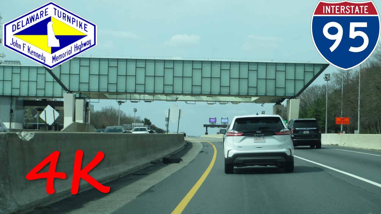 ⁴ᴷ Interstate 95 - Delaware southbound [4K VIDEO]