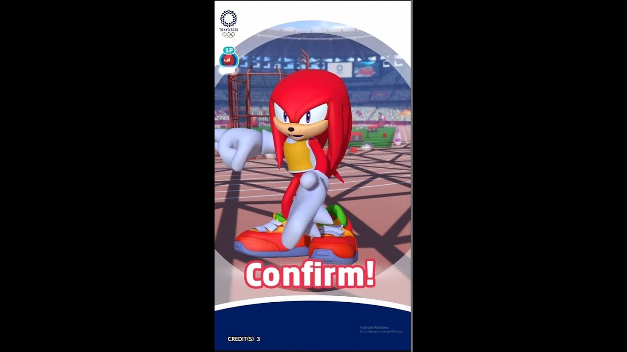 Mario & Sonic at The Olympic Games Tokyo 2020 (2019) - Knuckles Gameplay - (TeknoParrot / RTX GPU)