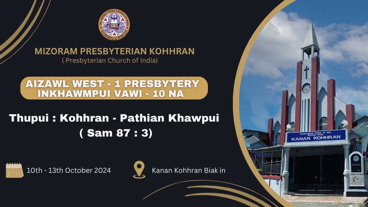 Aizawl West 1 Presbytery Inkhawmpui Vawi -10 na | Pathianni Zan Inkhawm | LIVE