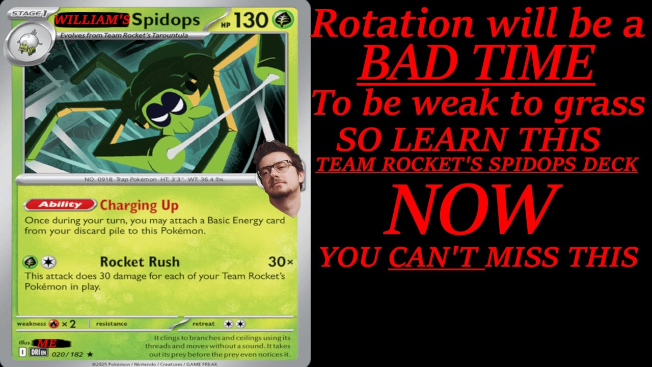 My TEAM ROCKET'S SPIDOP'S deck will destroy after rotation! Learn it now together!