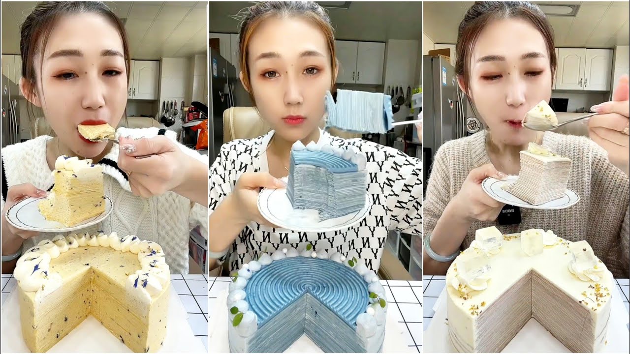 ASMR - #10 || *jiebao6777* MILLE CREPE CAKE EATING