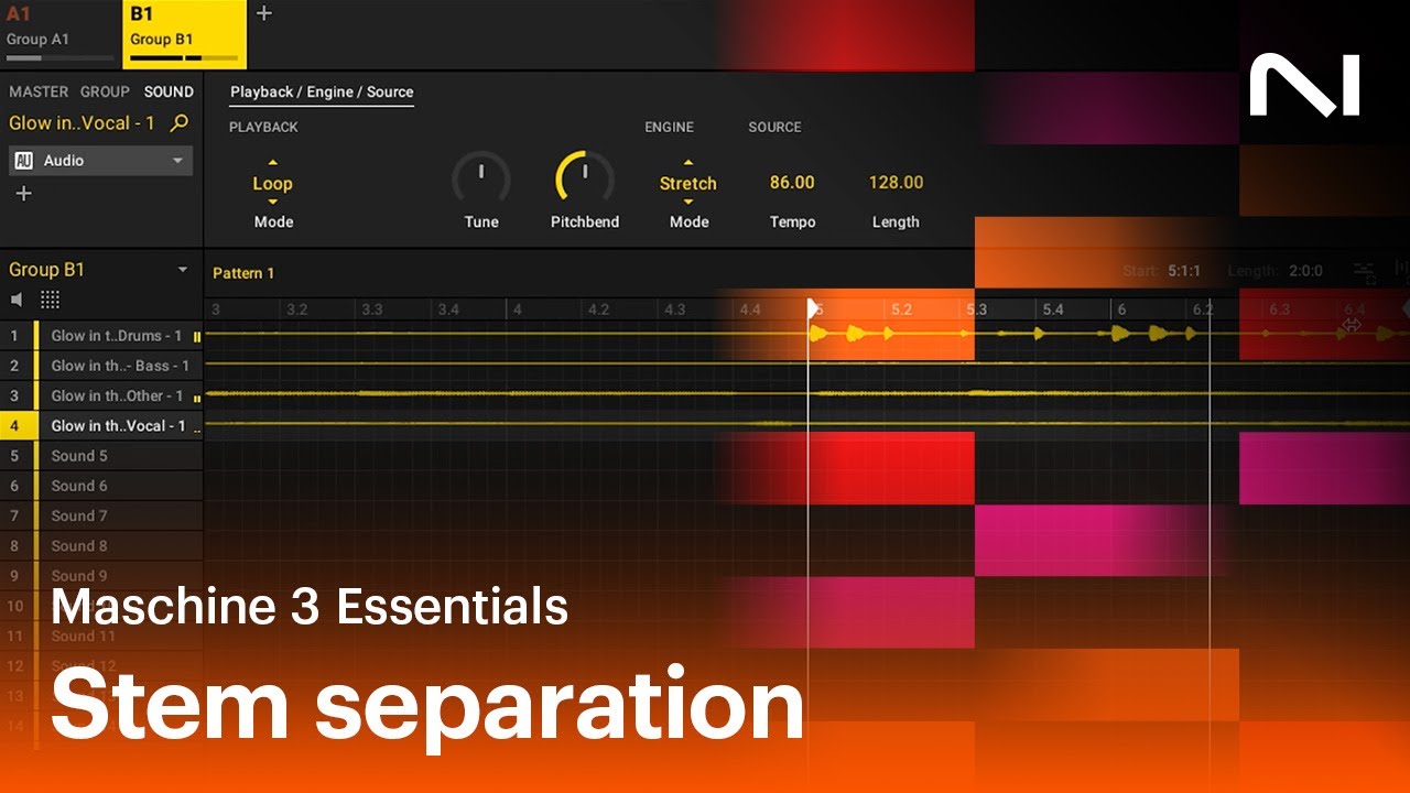 Ремикс треков с разделением стемов в Maschine 3 | Native Instruments