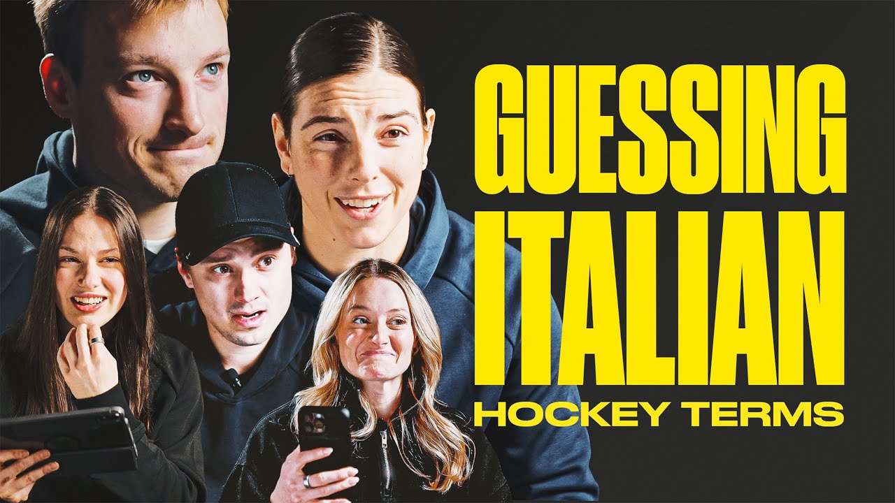 Pro Hockey Players Guess Italian Hockey Words