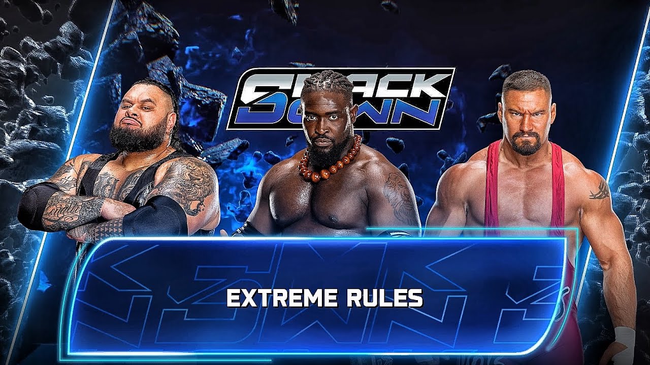Bron Breakker Vs Oba Femi Vs Bronson Reed - Triple Threat Match At WWE Smackdown