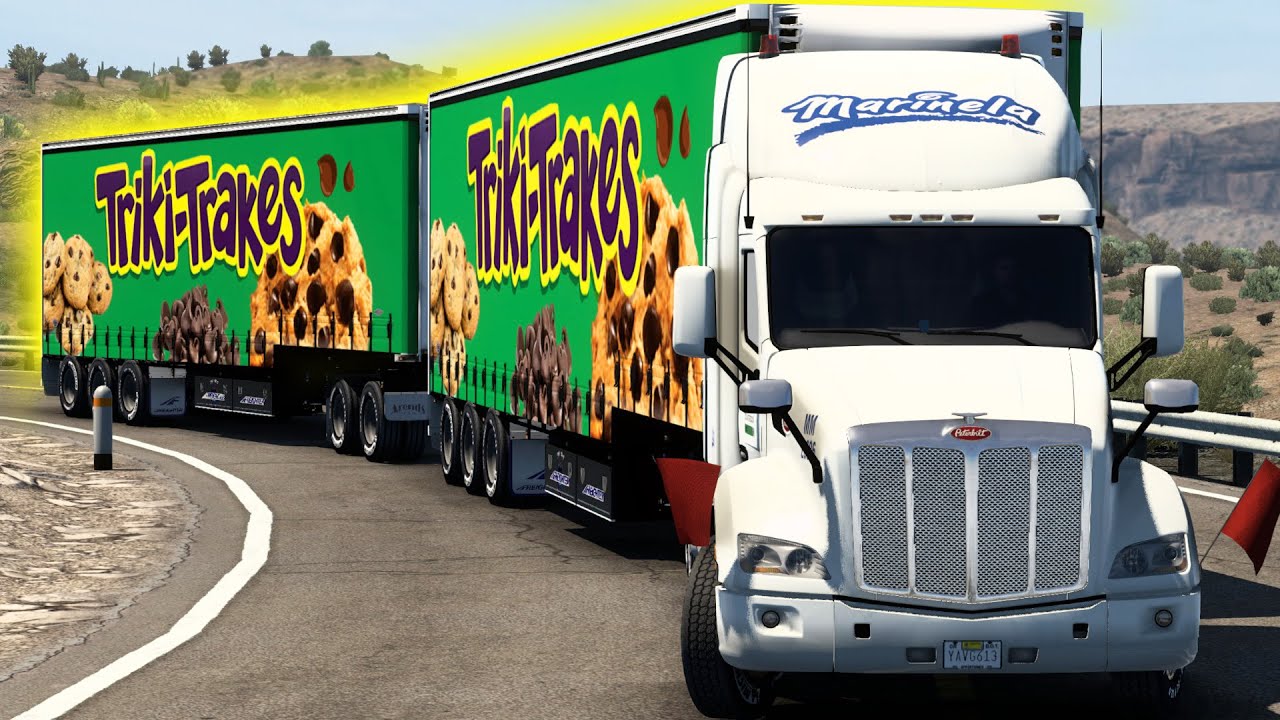 Peterbilt 579 Camión de MARINELA TRIKI TRAKES Ruta en Baja California Sur American Truck Simulator
