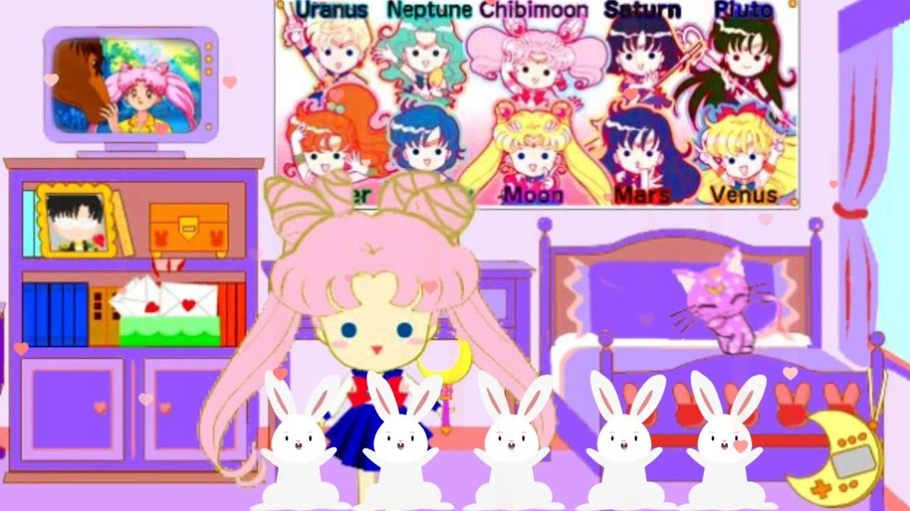 Kousagi's Sailormoon Channel bedroom