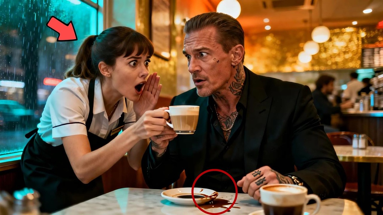 “Drink This Now—Trust Me,” The Waitress Whispered — Saving The MAFIA BOSS After Spotting A Threat