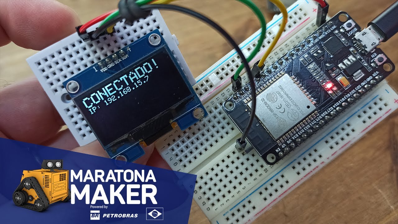 Usando o Display OLED com ESP32 #MaratonaMaker