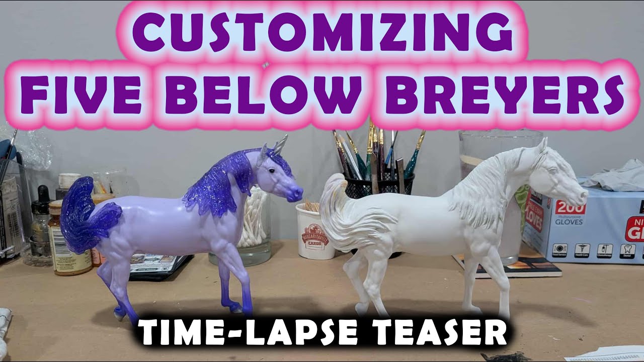 Customizing A Five Below Breyer Paddock Pal Model Horse Toy - Time-lapse 