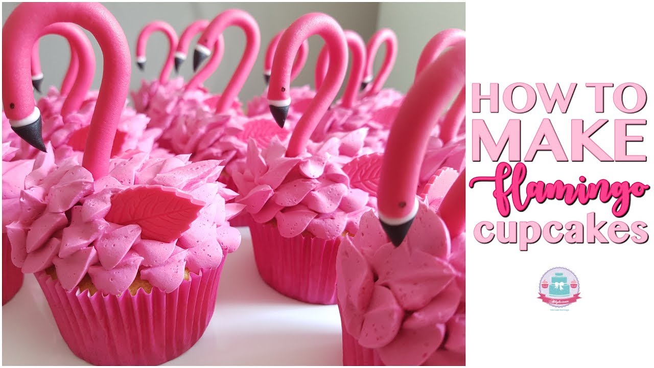 HOW TO MAKE FLAMINGO CUPCAKES | Abbyliciousz The Cake Boutique