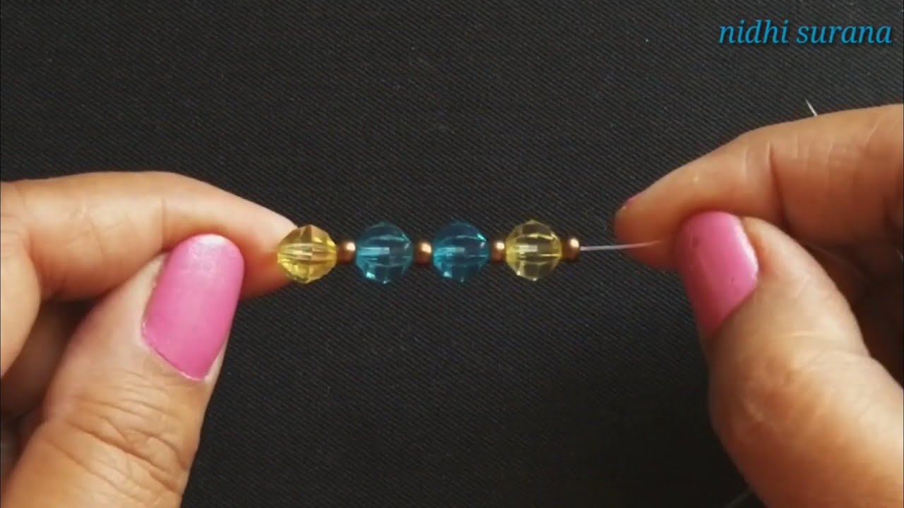 ⚜️Flower Bracelet with Big Crystals for Beginners/Pulsera con grandes Cristales/Tutorial diy
