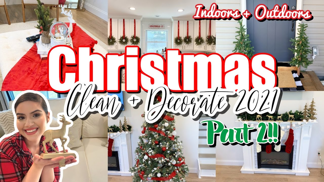 NEW CHRISTMAS DECORATE WITH ME 2021 ✨🎄 | CHRISTMAS CLEAN + DECORATE WITH ME 2