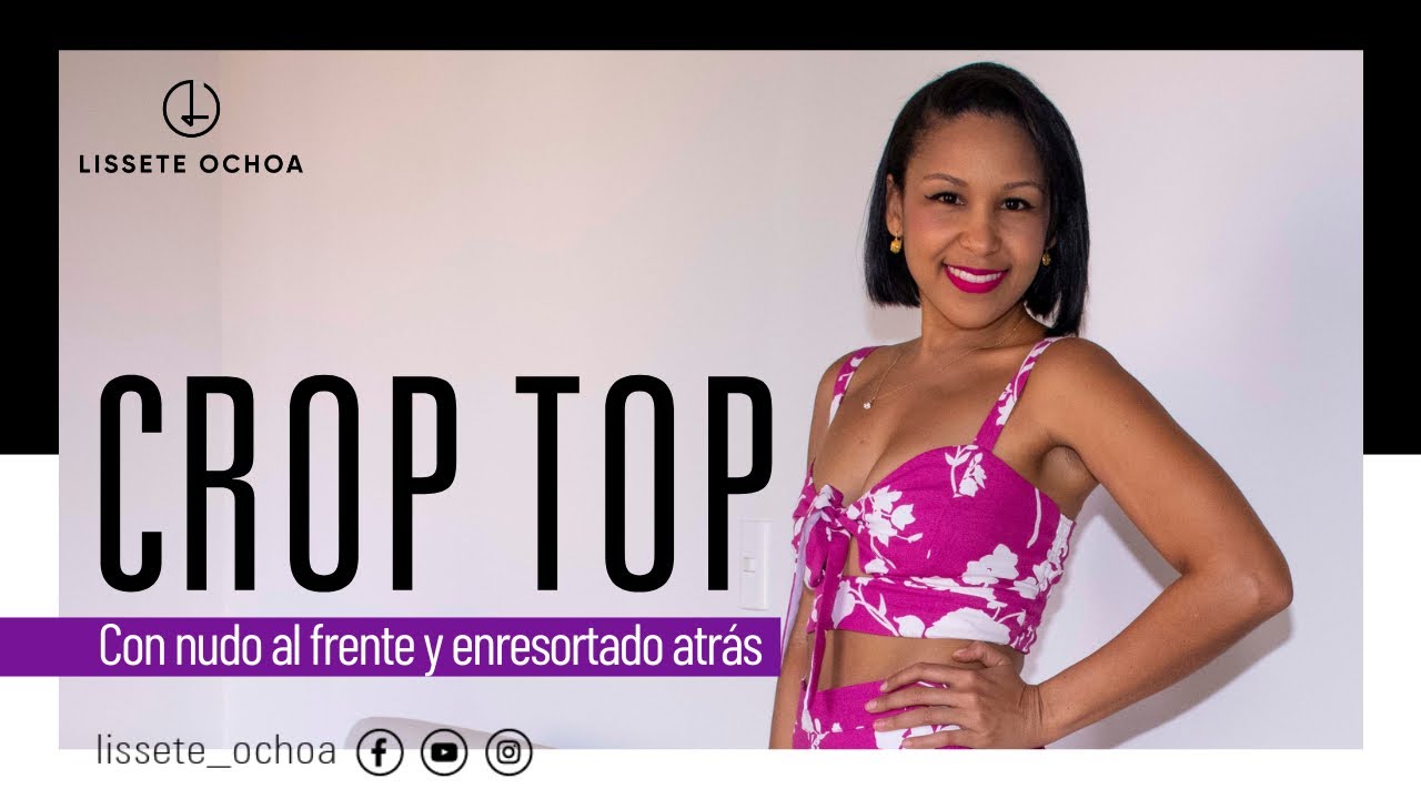 CROP TOP para pantalón PALAZZO. Patonje paso a paso👉 LISSETE OCHOA (L8A)