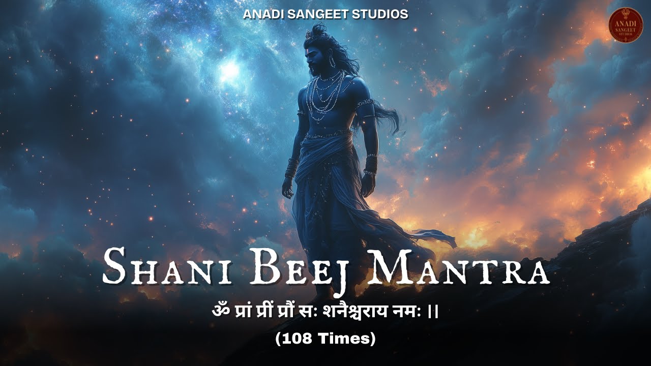 Shani Beej Mantra 108 Times | Powerful Saturn Remedy | ॐ प्रां प्रीं प्रौं सः शनैश्चराय नमः