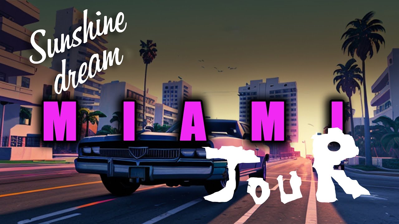 Miami Tour with Stunning Realistic Mods - Sunshine Dream #gta5 #fivem