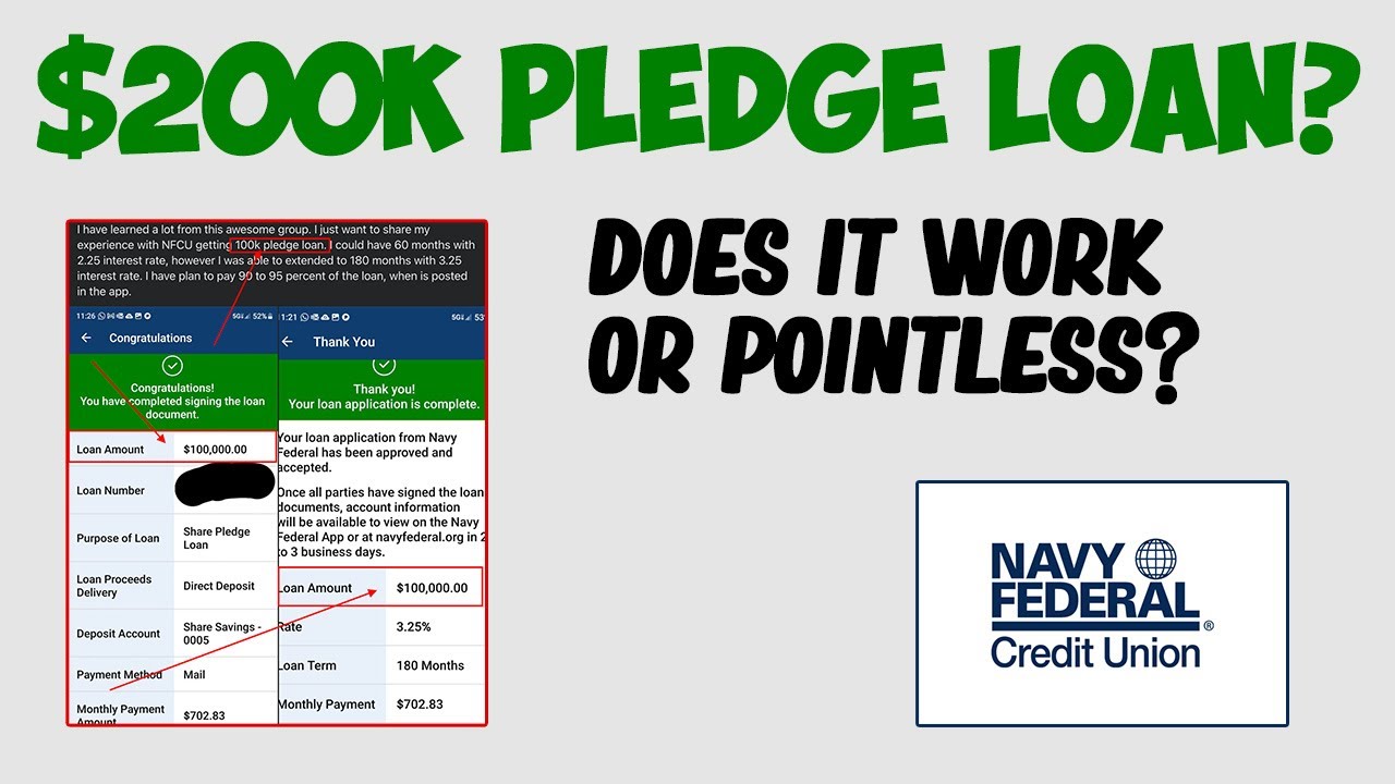 $200k NFCU Pledge Loans- Worth It? Navy Federal Pledge Loan