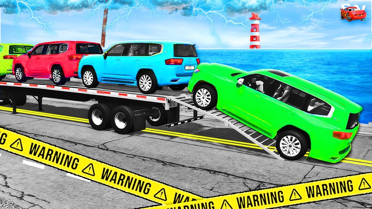 Funny Loaded Truck vs Speed Bumps – Weird Suspension & Scary Impacts – BeamNG Drive #3 🔥💥