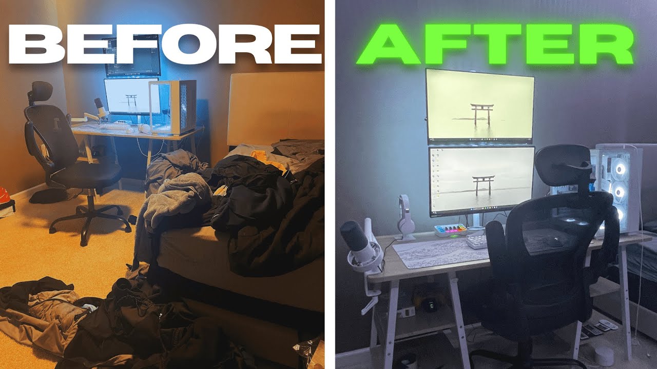 Deep Cleaning My MESSY Gaming Setup!