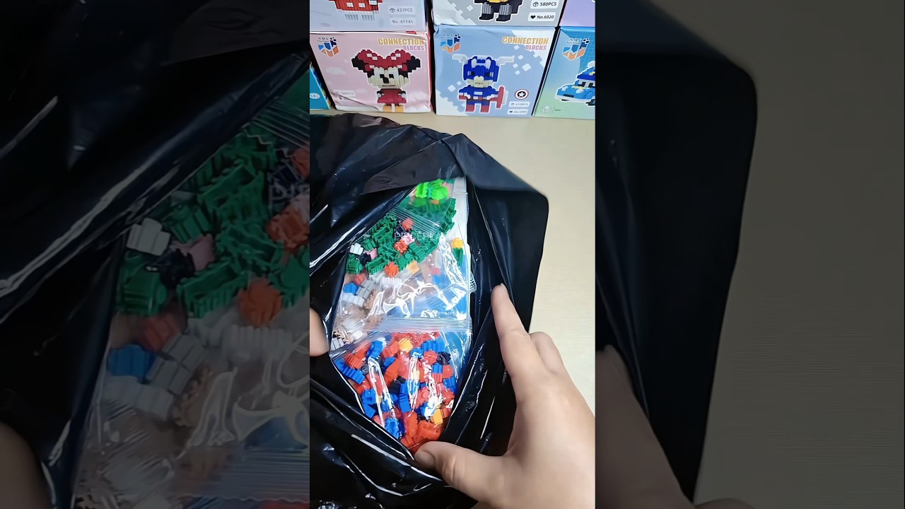 ASMR Unboxing Nano Blocks: Mr. Krabs & Friends! Mini Brick Madness from Bikini Bottom 🧱🦀 