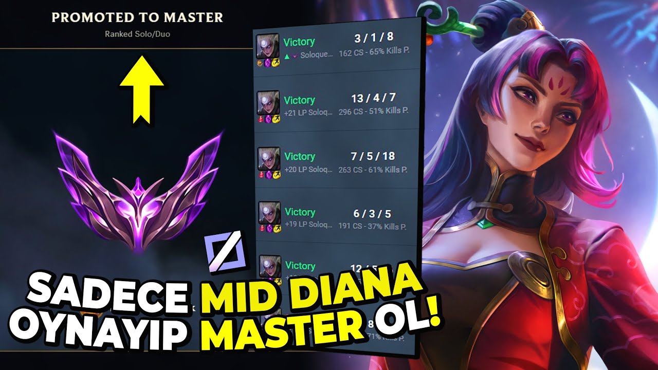 Mid Diana Oynayarak Euw Master Oldum!