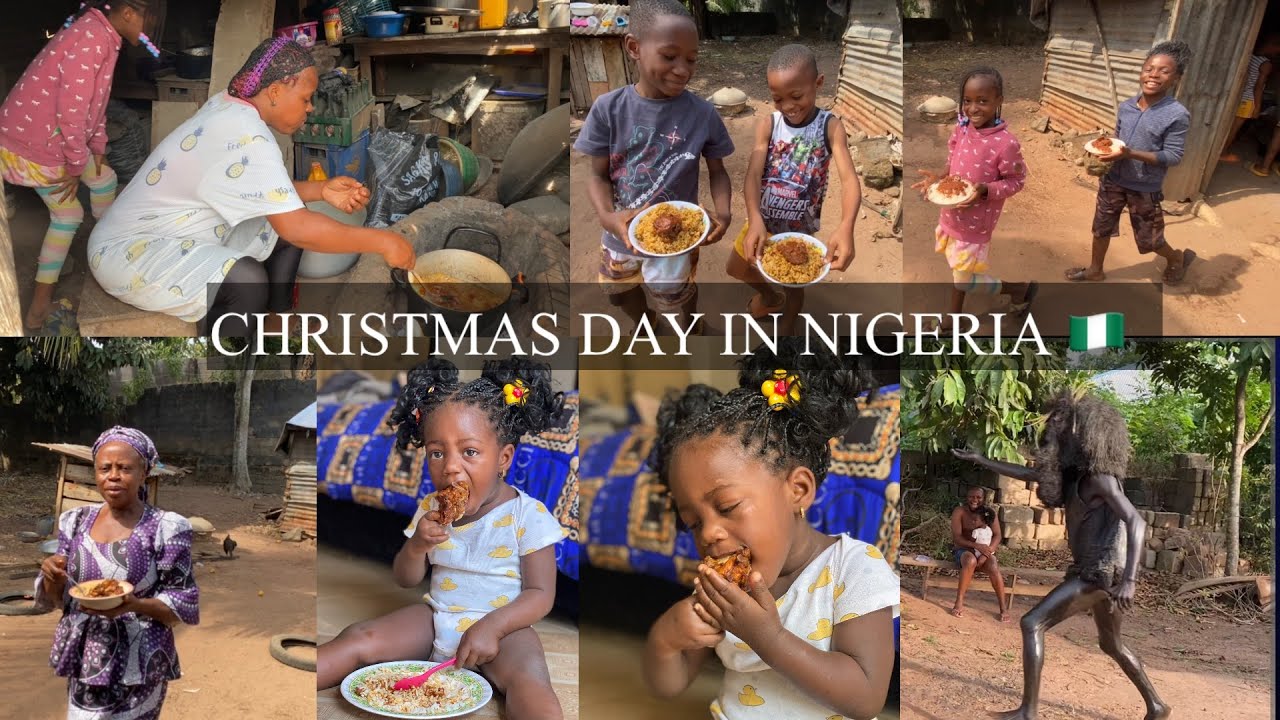 HOW WE CELEBRATED CHRISTMAS IN OUR AFRICAN VILLAGE | A TYPICAL CHRISTMAS IN NIGERIA 🇳🇬 #vlog