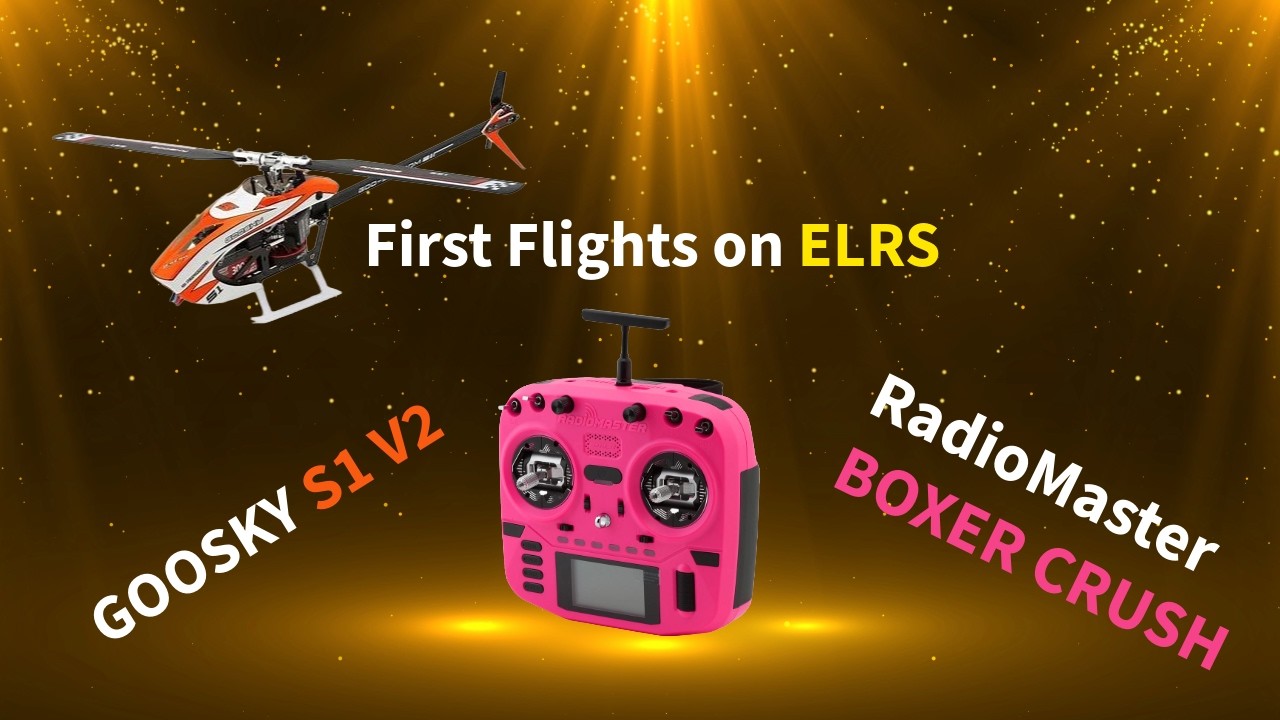 GooSky S1 V2 First ELRS Flights, wanted to see the difference from Spektrum & get Telemetry