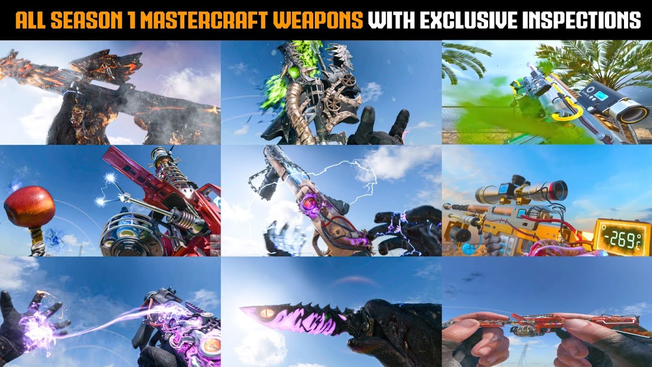 CALL OF DUTY: BLACK OPS 6 - All Season 1 Mastercraft Weapons With Exclusive Inspections (4K 60FPS)