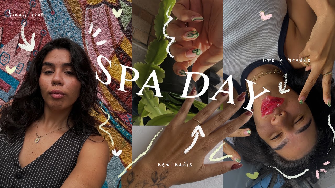 SPA DAY | rotina de skincare, manutenção das unhas, hidragloss & girls night  🧖🏻‍♀️🫧🧴