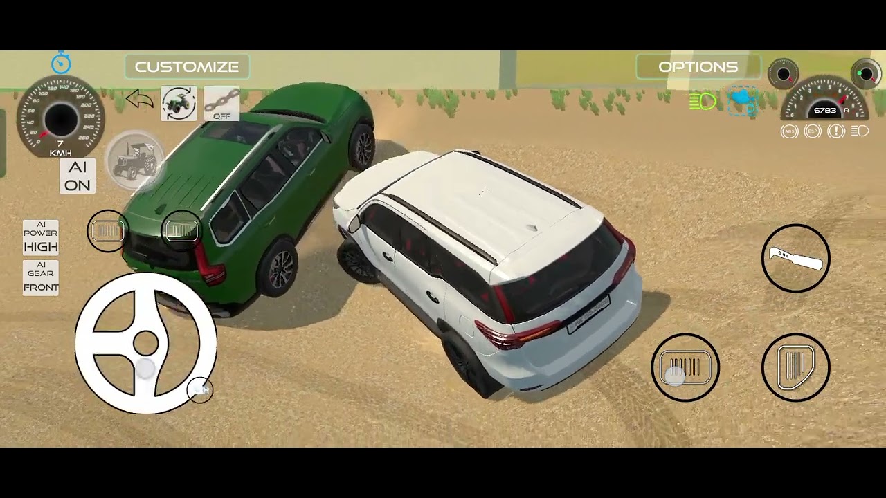 2 gadiyo ki race fortuner and fortuner jabradast game #game #fortuner #gamingmoments 