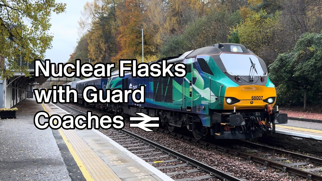 HIGH LEVEL Guarded Nuclear Flask & Rail Head Treatment! | Weekly Rail Roundup #2