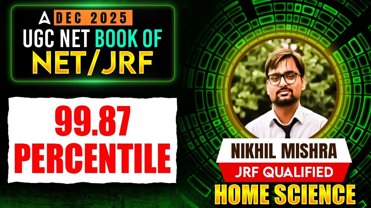 UGC NET Home Science Topper Interview 🔥 | JRF Topper Interview | UGC NET JRF Topper Nikhil Mishra