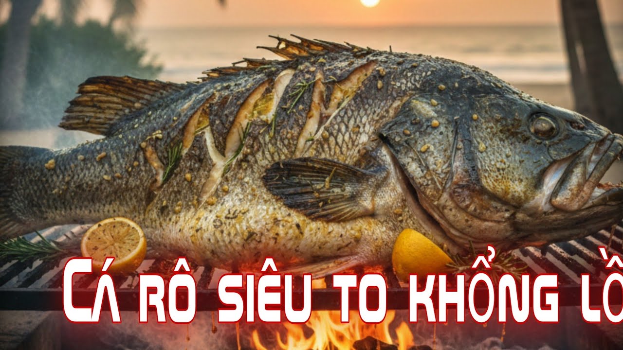 Si&ecirc;u phẩm: C&aacute; r&ocirc; khổng lồ hun kh&oacute;i
