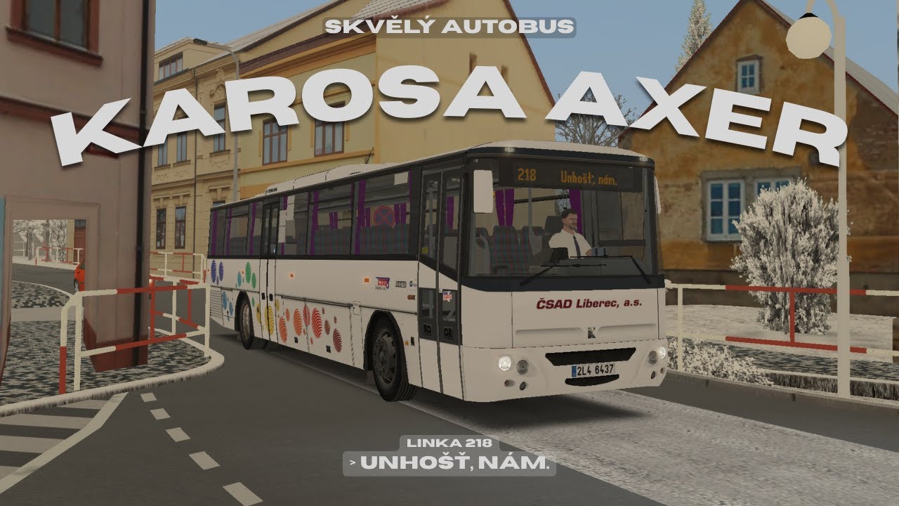 OMSI 2 | Namrzlé silnice v Unhošti s Axerem