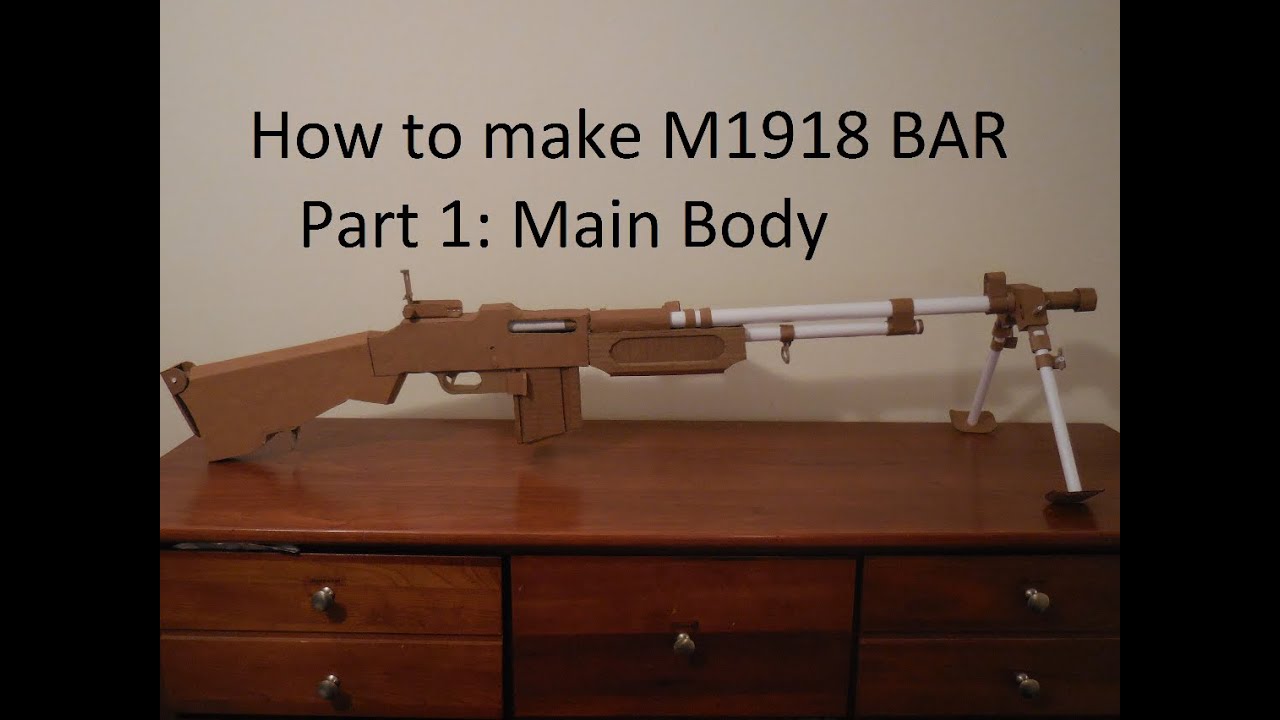 Как сделать свой картонный брусок M1918A2, часть 1: основной корпус