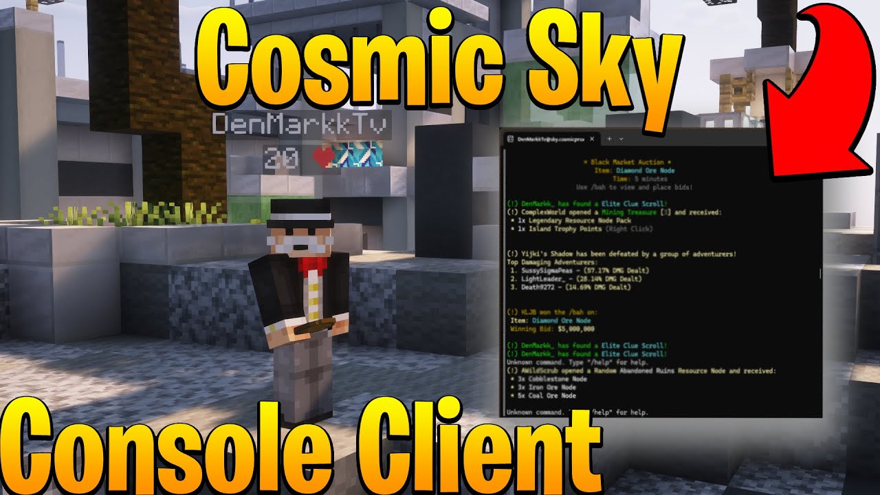 Cosmic Sky | How To Get The Console Client