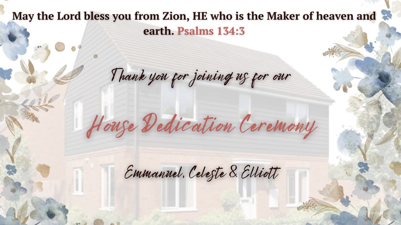 House Dedication ceremony of Mr & Mrs Emmanuel Kanagala | Live from UK