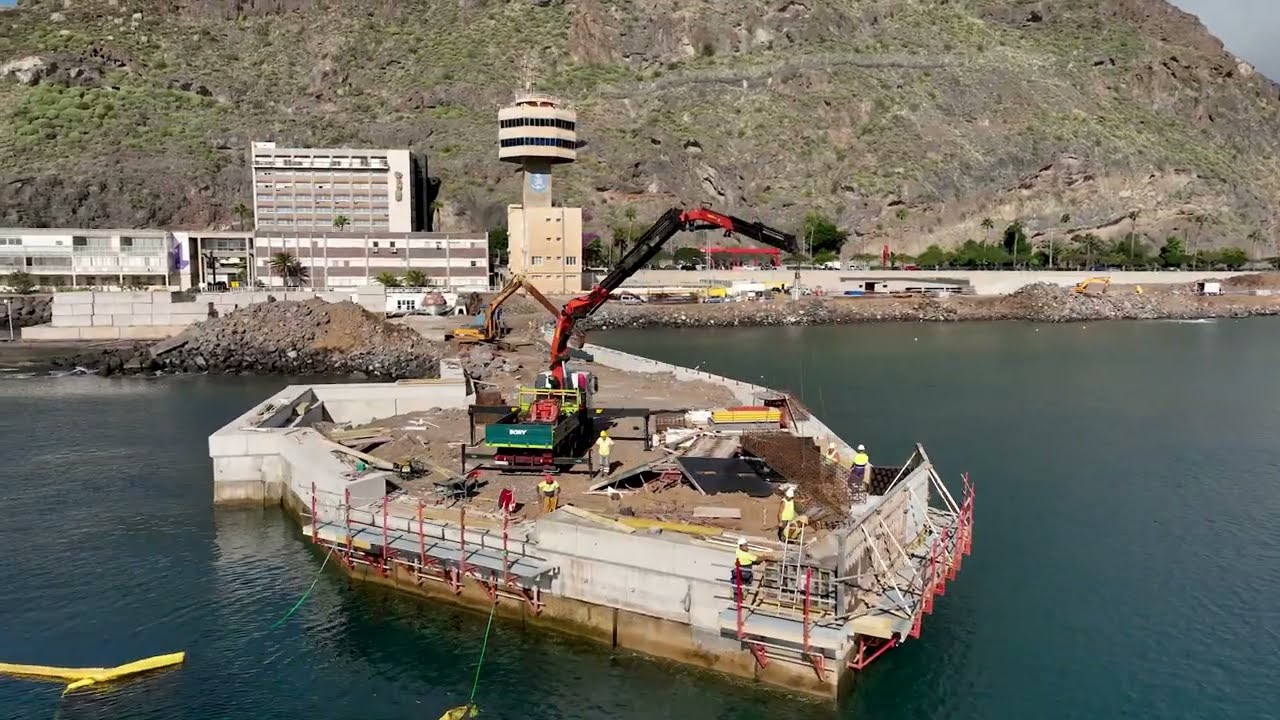 Avance de obras en el Litoral de Valleseco. Puertos de Tenerife