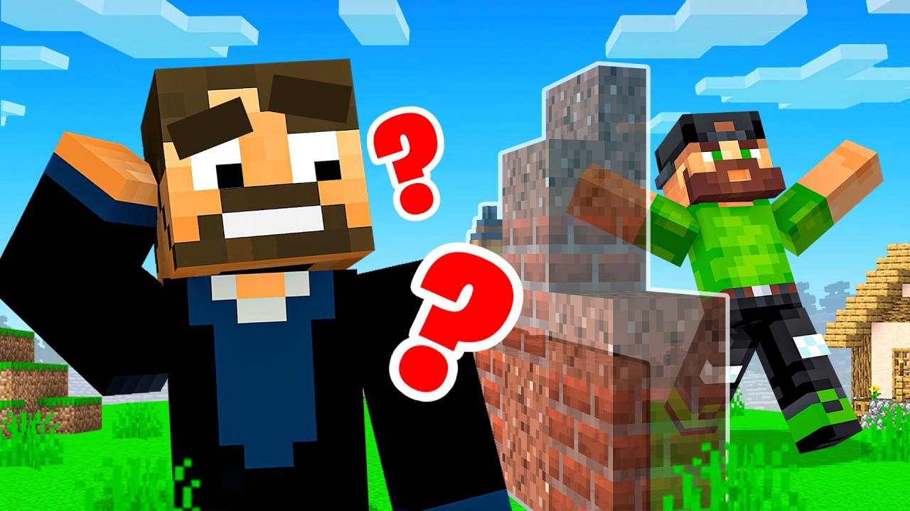 Dissolving Map Hide and Seek in Minecraft