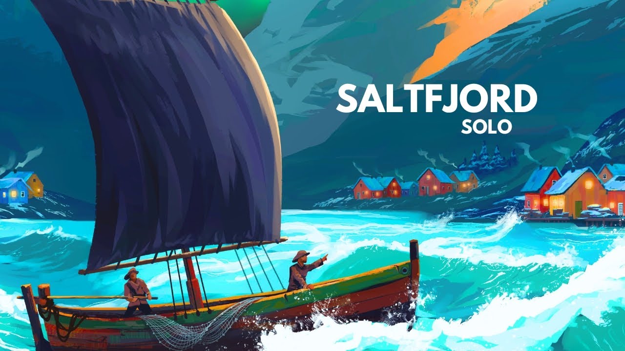 Saltfjord | Solo Board Game Tutorial and Playthrough